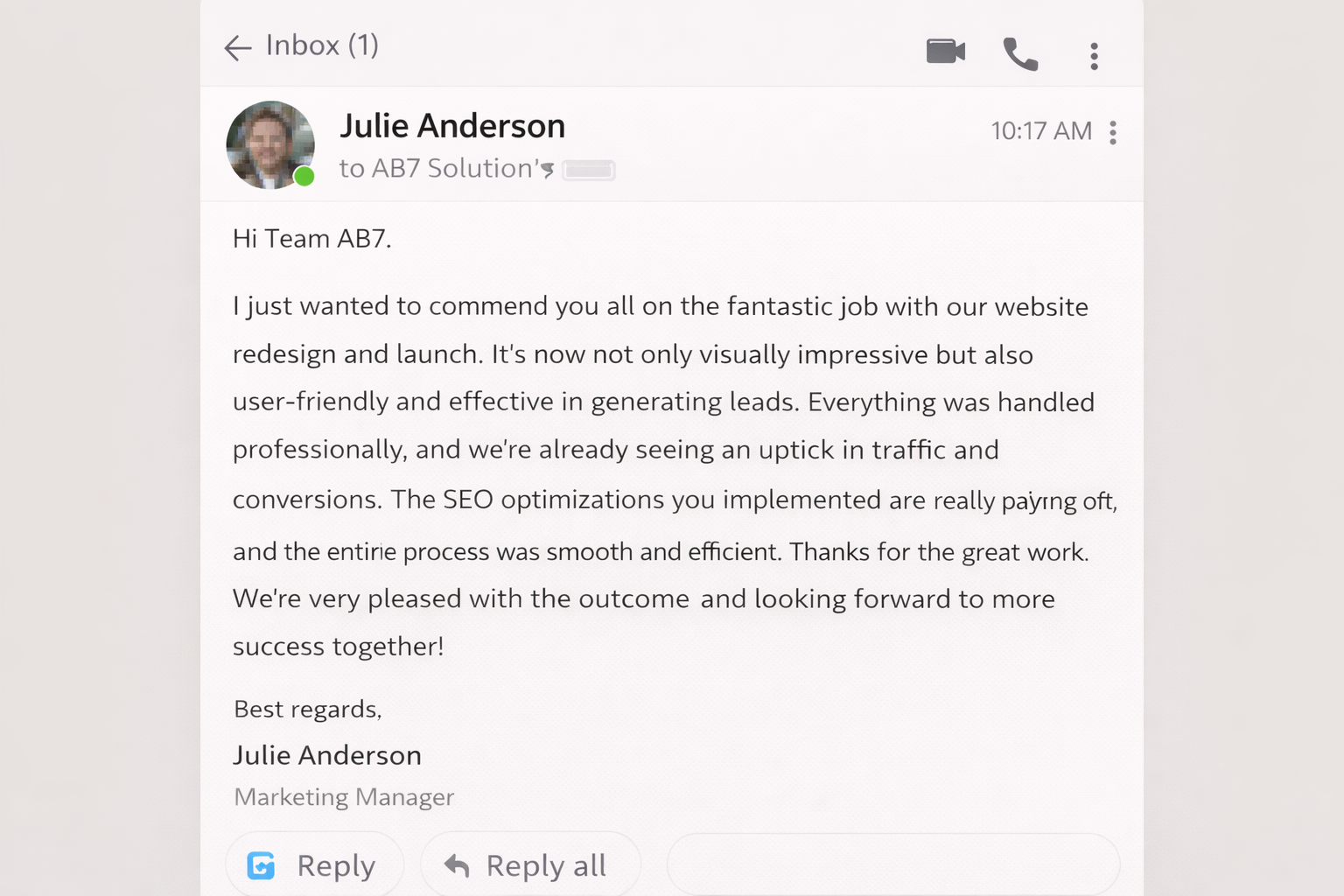 Client review